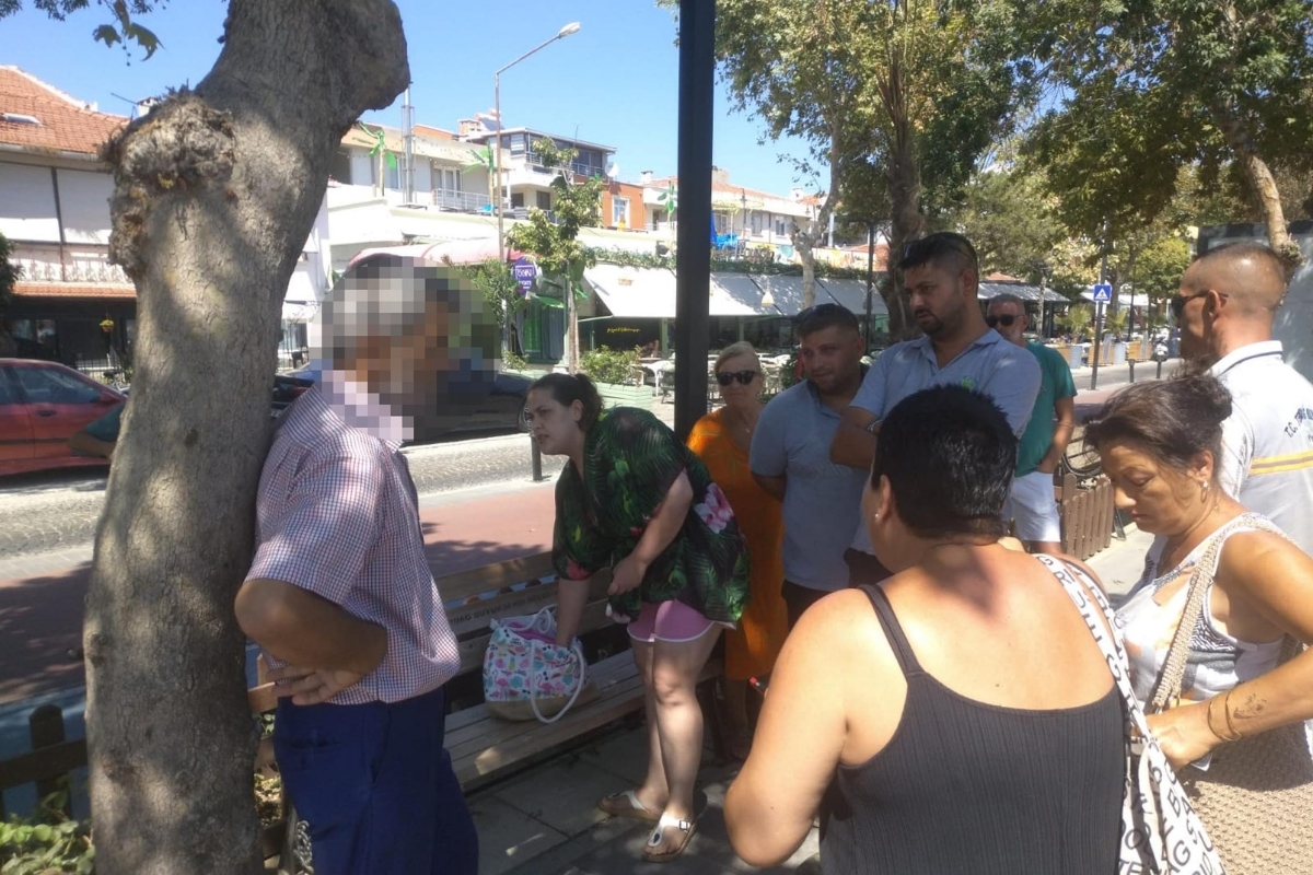 Evli, dokuz çocuk babası plajda kadınları görüntülerken yakalandı