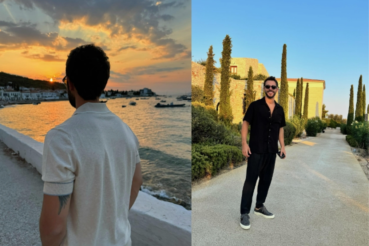 Hakan Sabancı da Hande Erçel'e pozlar verdi