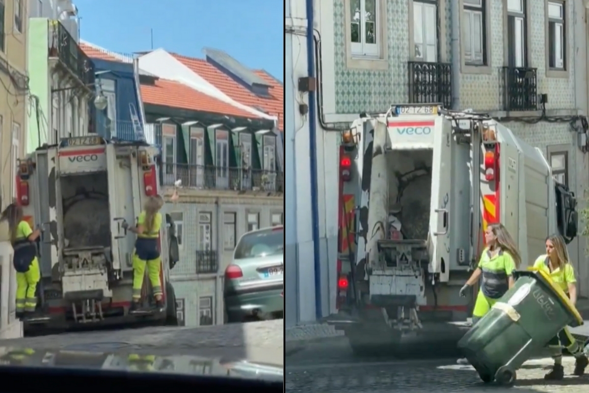 Kör olası çöpçüler Portekiz’i süpürmüşler