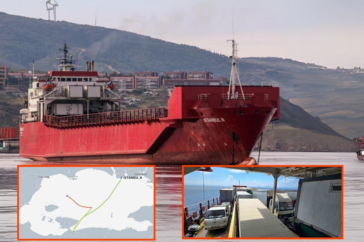 Arızalanan Ro-Ro gemisi İstanbul N, Marmara'da sürükleniyor