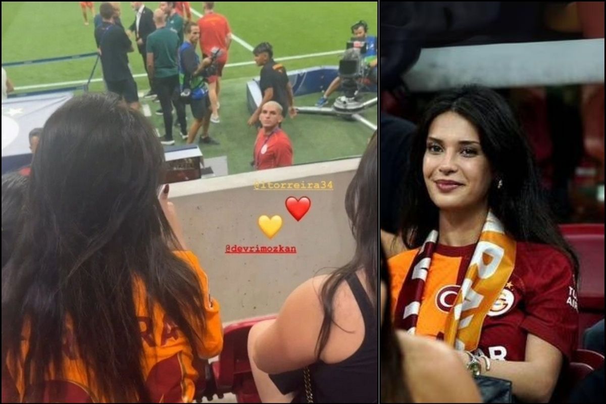 Devrim Özkan sevgilisine de tribüne de geri döndü