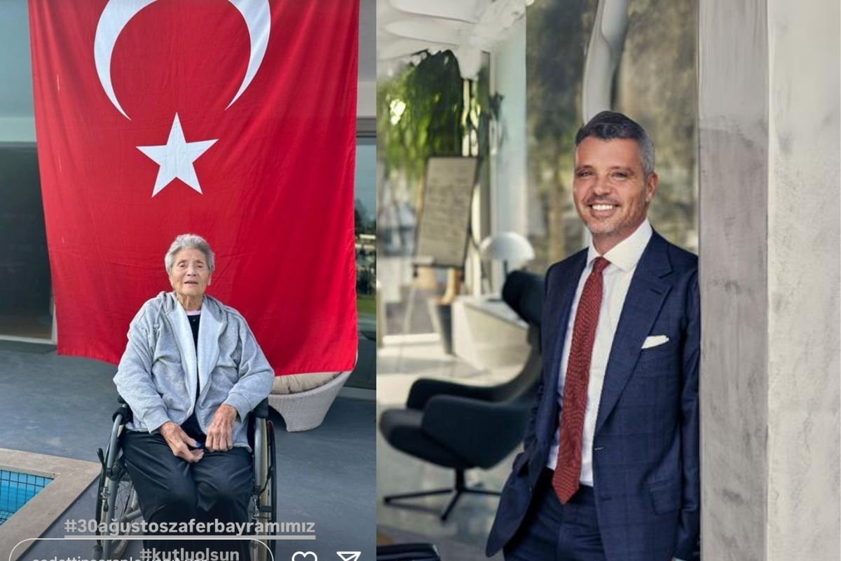 Sadettin Saran Zafer Bayramı'nı kaybettiği annesi Geraldine ile kutladı