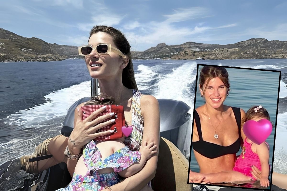 Nazlı Sabancı'nın kızı Arzu Alara'yla deniz keyfi