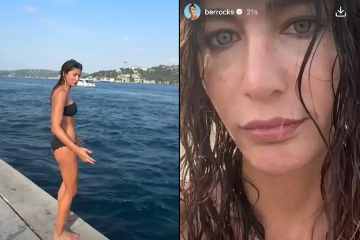 Berrak Tüzünataç Boğaz’ın serin sularında