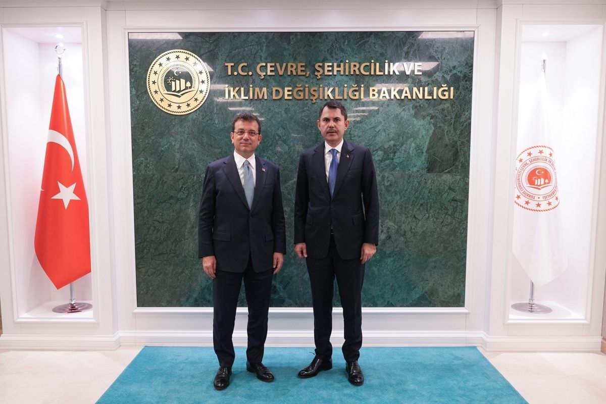 İBB Başkanı Ekrem İmamoğlu, Çevre ve Şehircilik Bakanı Murat Kurum'u ziyaret etti