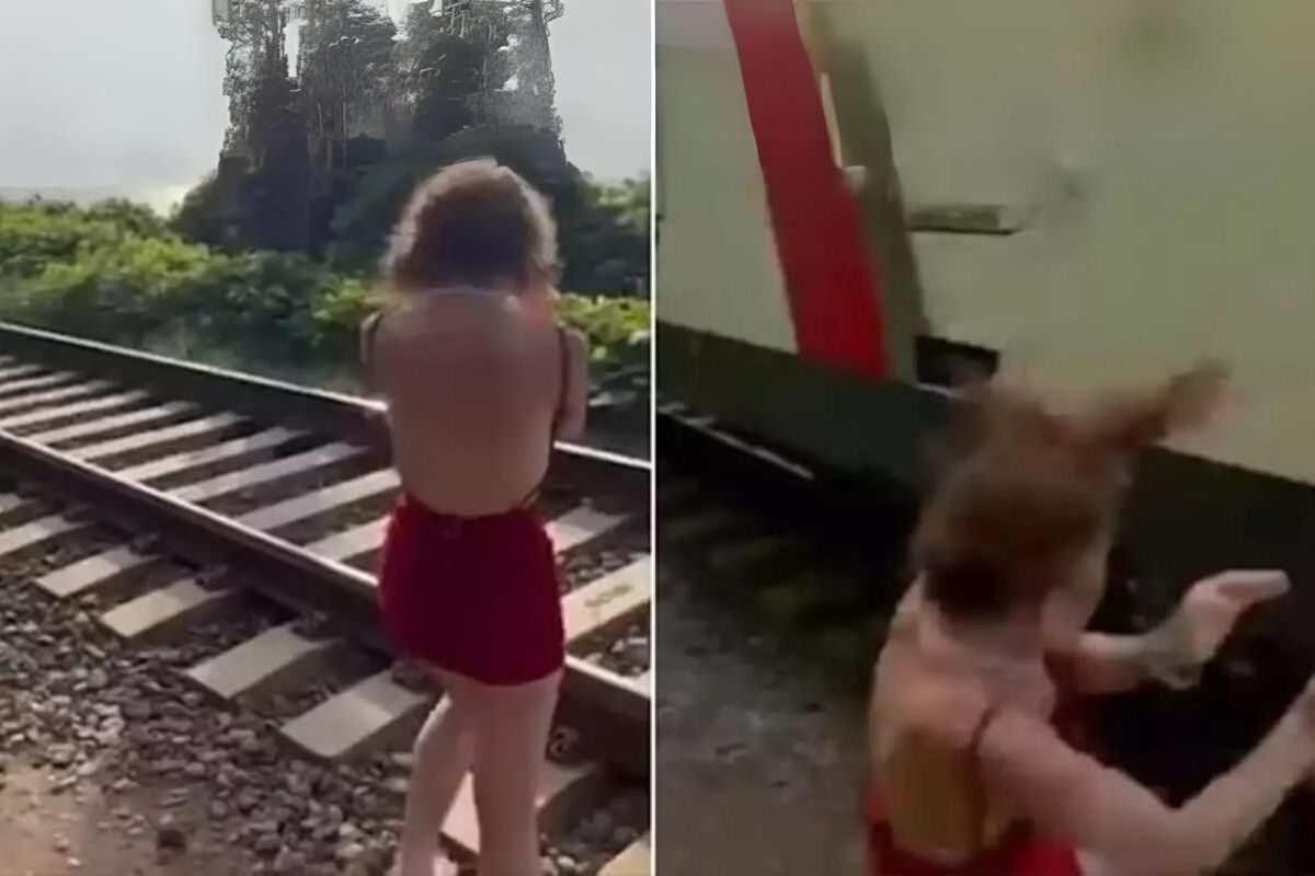 Rayların kenarında video çekerken tren çarptı