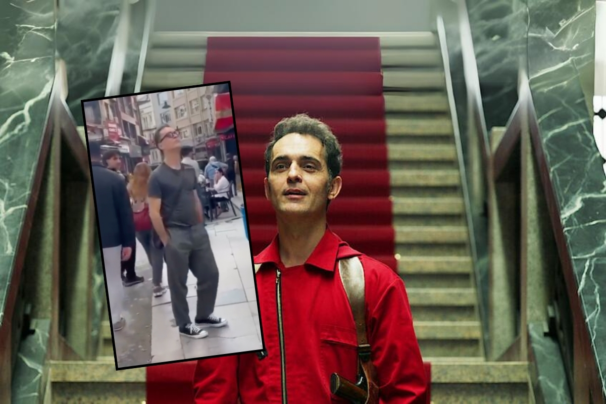 La Casa de Papel'in Berlin'i Pedro Alonso İstanbul sokaklarında