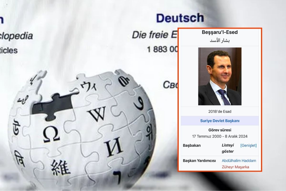 Wikipedia, Esad’ın Suriye devlet başkanlığı bilgisini güncelledi