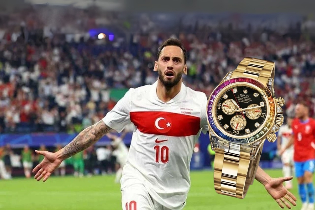 Hakan Çalhanoğlu pırlanta işlemeli altın saat aldı : Değeri 16,5 milyon TL