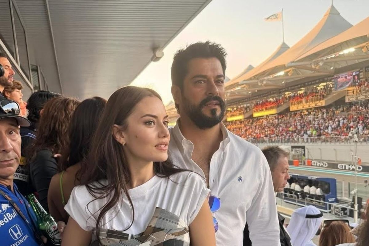 Burak Özçivit ve Fahriye Evcen'in Abu Dabi’de Formula 1 heyecanı