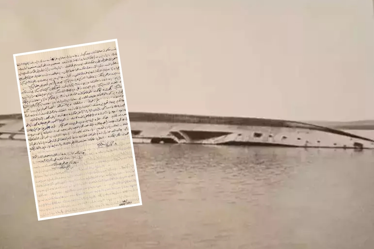 Batırılan Mesudiye Zırhlısı'nda 110 yıl önceki olaya ışık tutan mektup