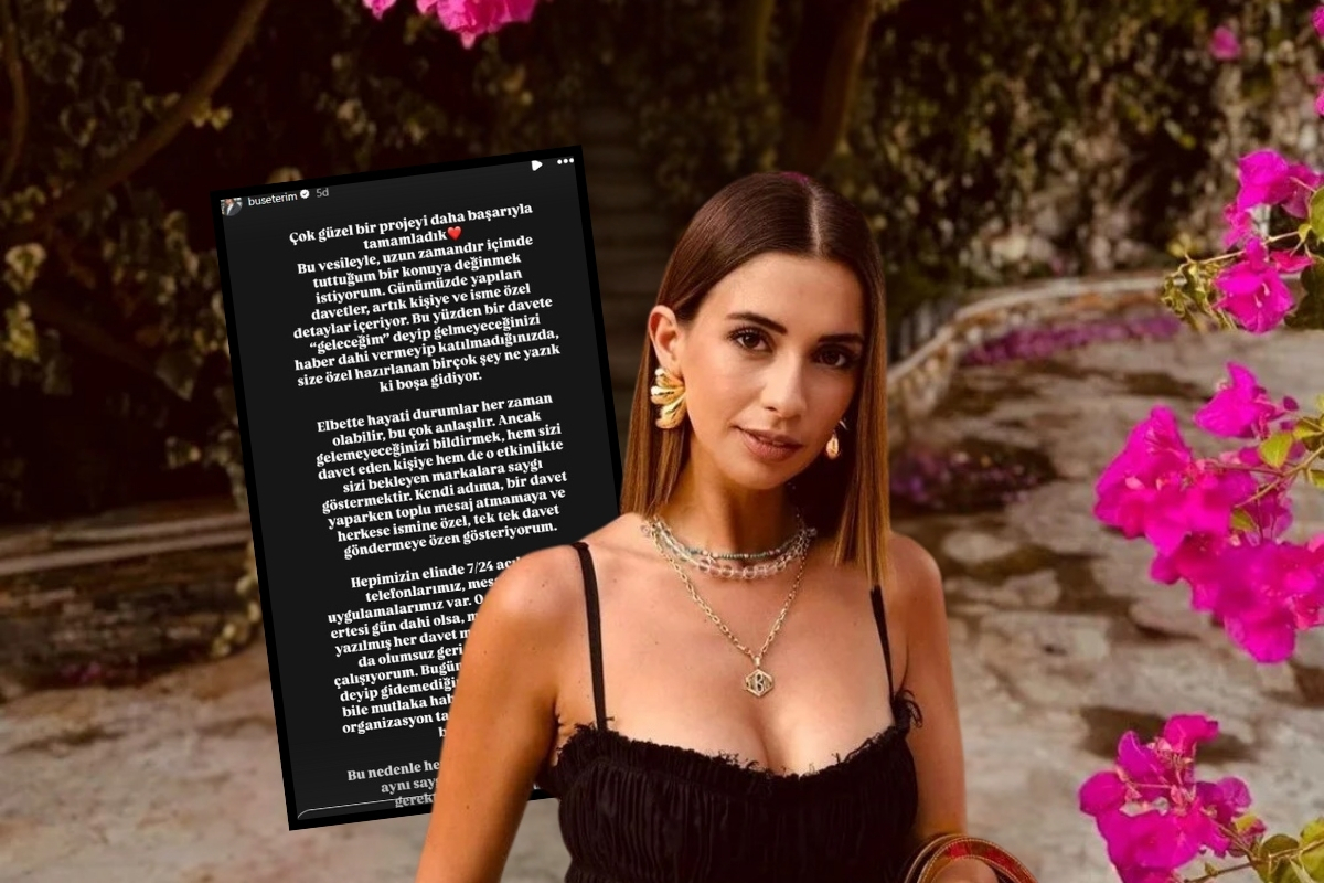 Geleceğim deyip gelmeyen davetlilerine çok kızdı: Buse Terim kime ya da kimlere sitem etti?