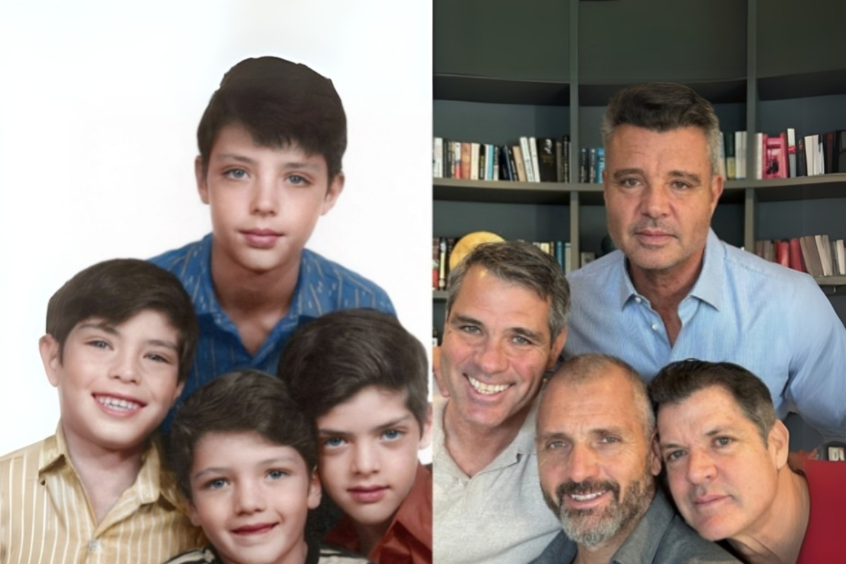 Sadettin Saran ve kardeşlerinden yıllar sonra aynı poz