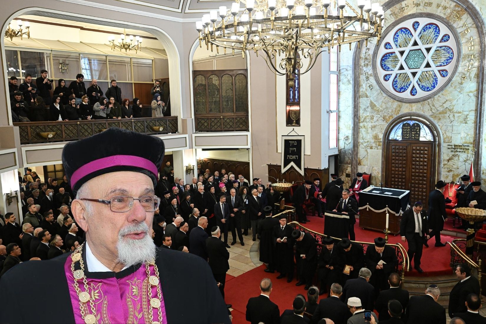 İstanbul’da 85 yaşında hayatını kaybeden Edirne doğumlu Türkiye Musevileri Hahambaşı İsak Haleva toprağa verildi