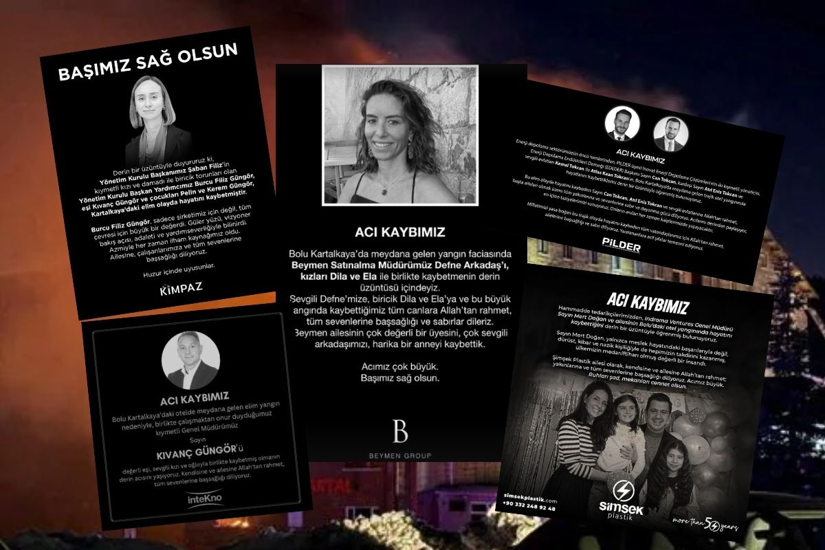 Kartalkaya’daki Grand Kartal Otel’de yaşanan yangın iş dünyasından önemli kayıplara neden oldu