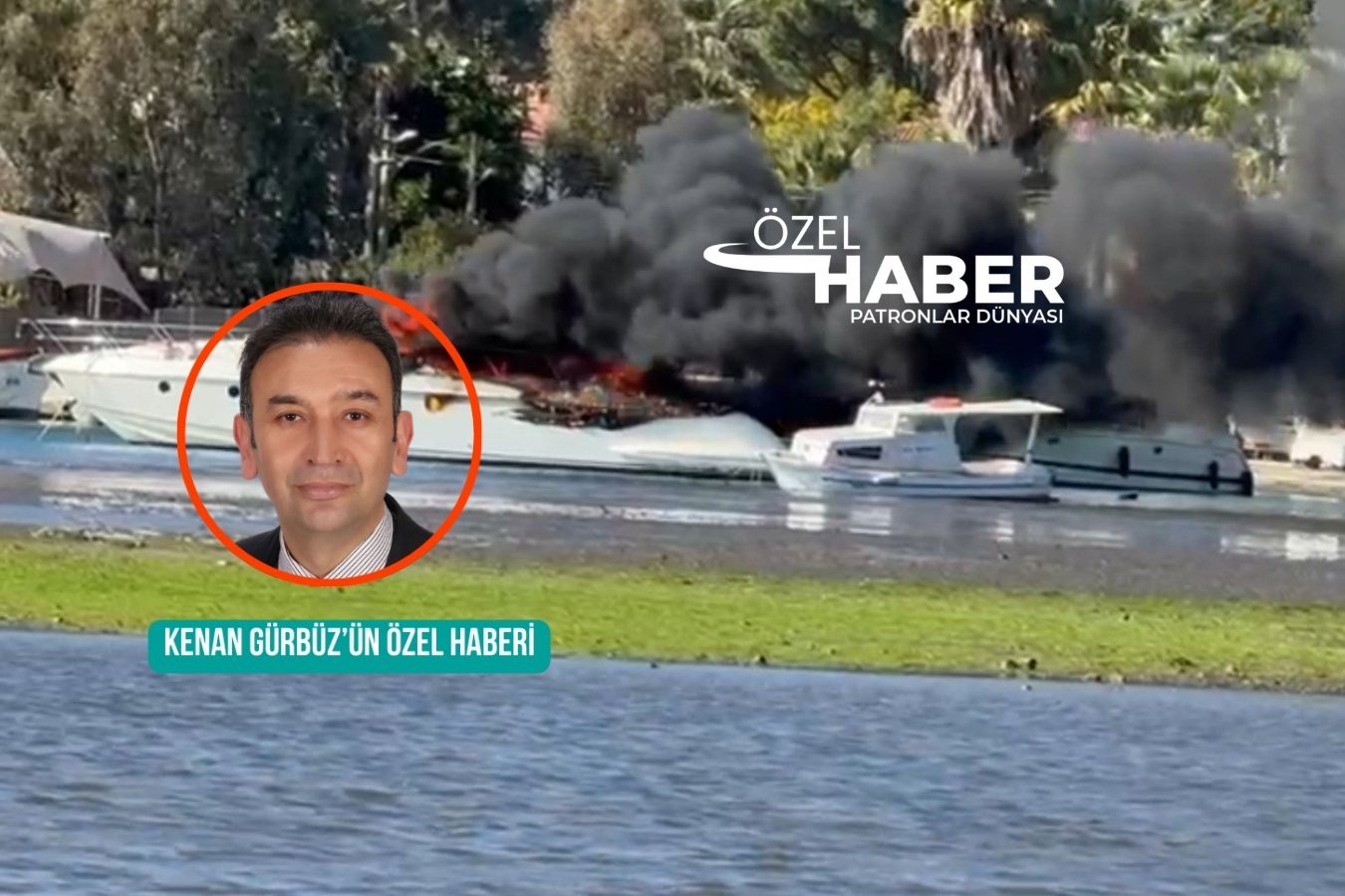 Marmaris’te 15 metrelik lüks tekne alev topuna döndü