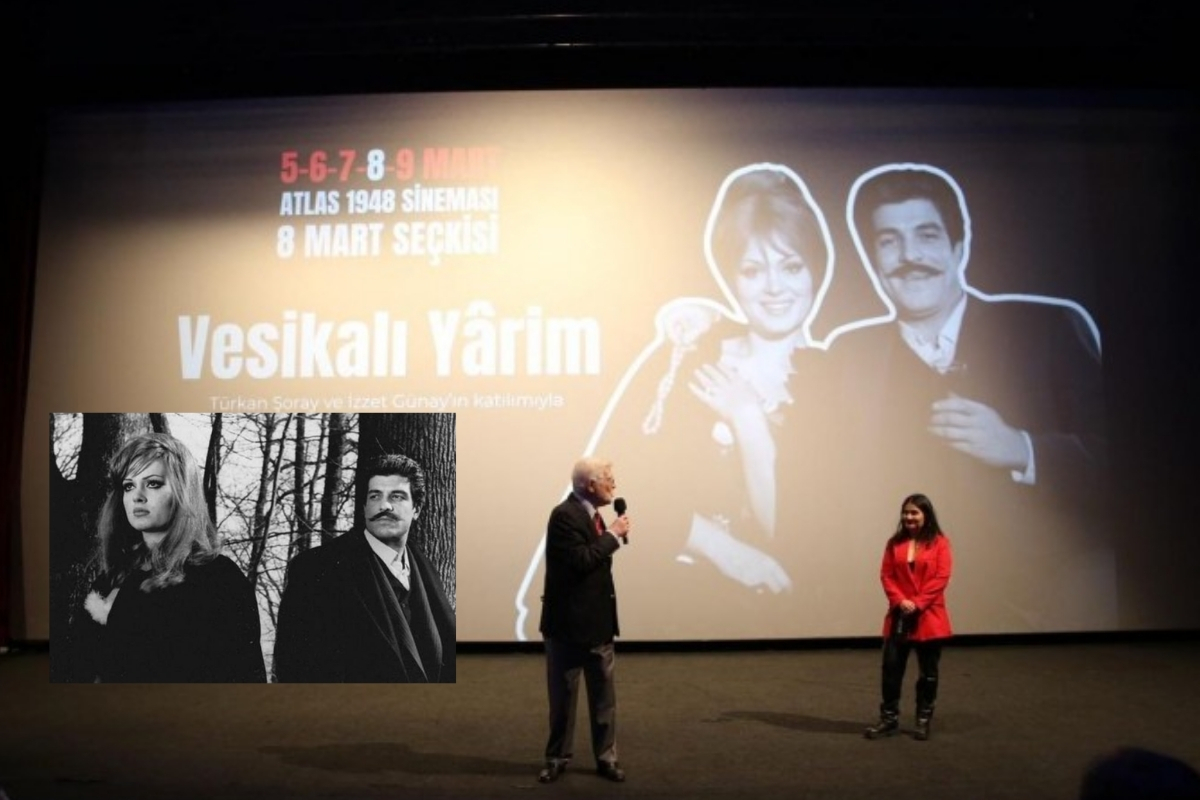 'Vesikalı Yârim'in usta oyuncuları Türkan Şoray ve İzzet Günay, 57 yıl sonra yeniden bir araya geldi