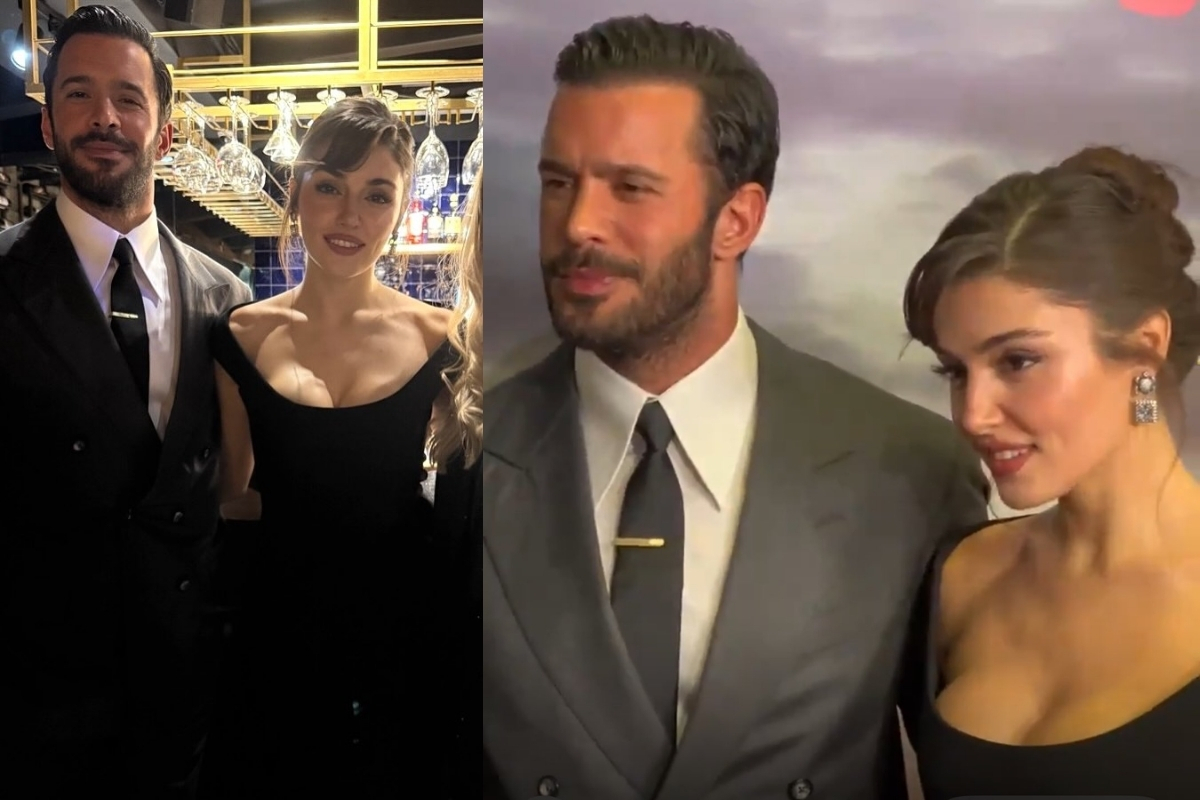 Hande Erçel, Rüzgara Bırak filminin Moskova galasında 'şıkıdım' ile dans etti