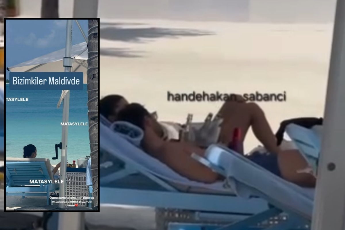 Hande Erçel ve Hakan Sabancı Maldivler'de