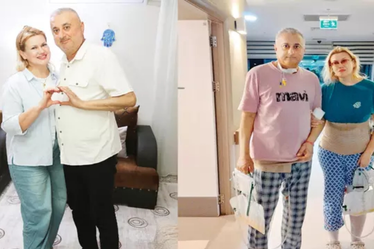 Ukrayna'dan Adana'ya gelen Liliia Yhimets, aşkı için eşine böbreğini vererek hayatını kurtardı