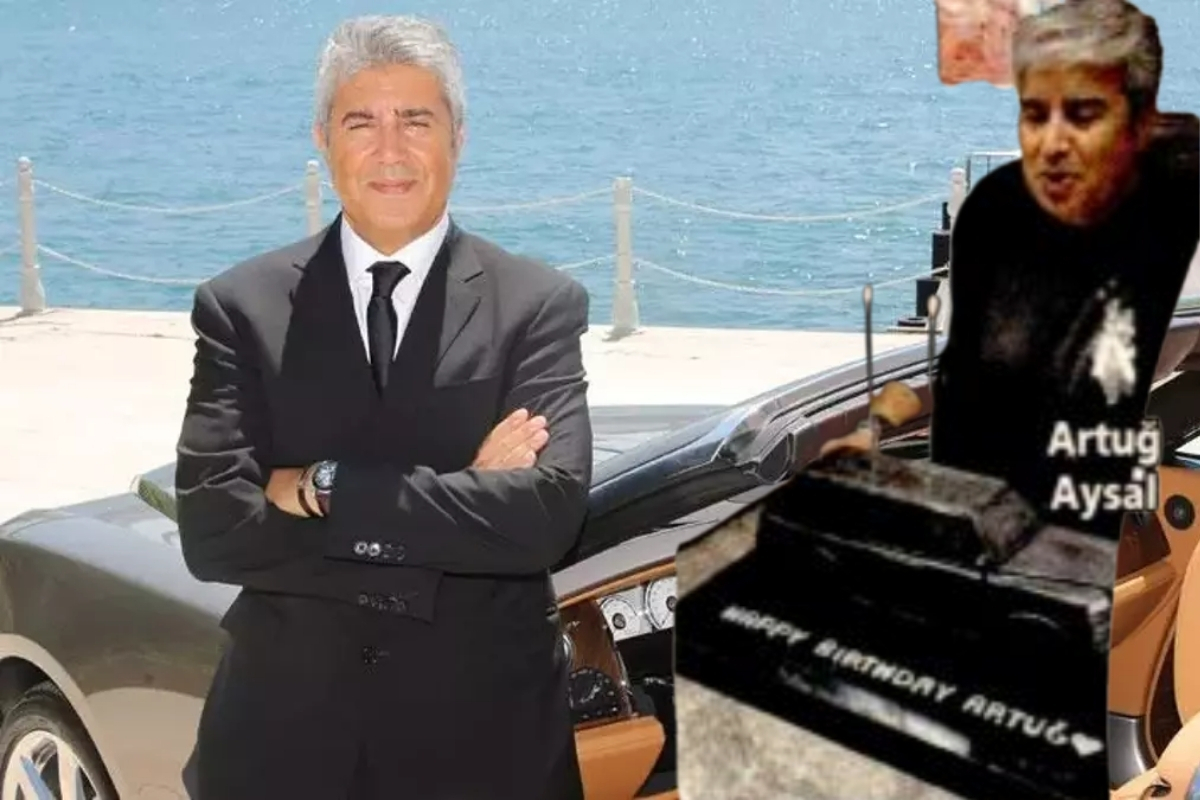 Rolls-Royce'un Türkiye temsilcisi Artuğ Aysal'a lüks cip pastalı kutlama