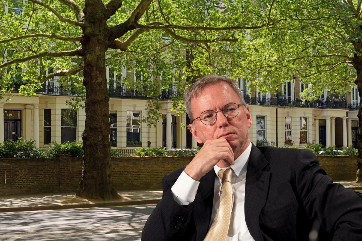 Google'nin eski patronu Eric Schmidt, Londra'da 42 milyon sterlinlik 'lüks' malikane satın aldı
