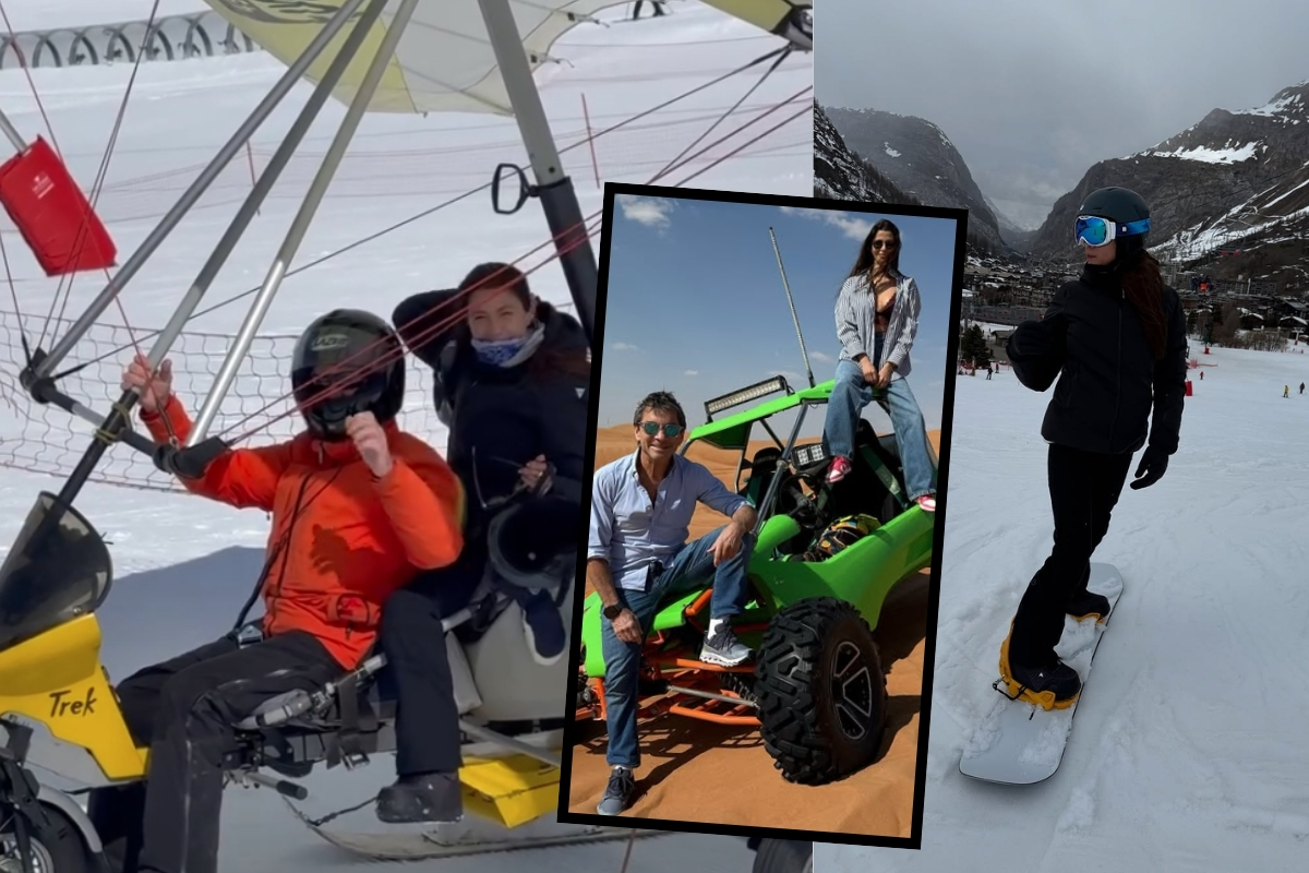 Cem Hakko ve Nazlı Kayaaslan çifti VaLDisere tatilinden döndü