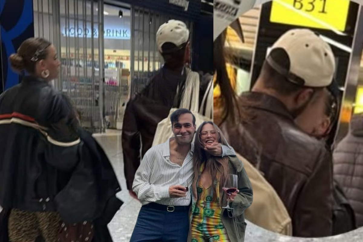 Serenay Sarıkaya ile Mert Demir havalimanında öpüştü