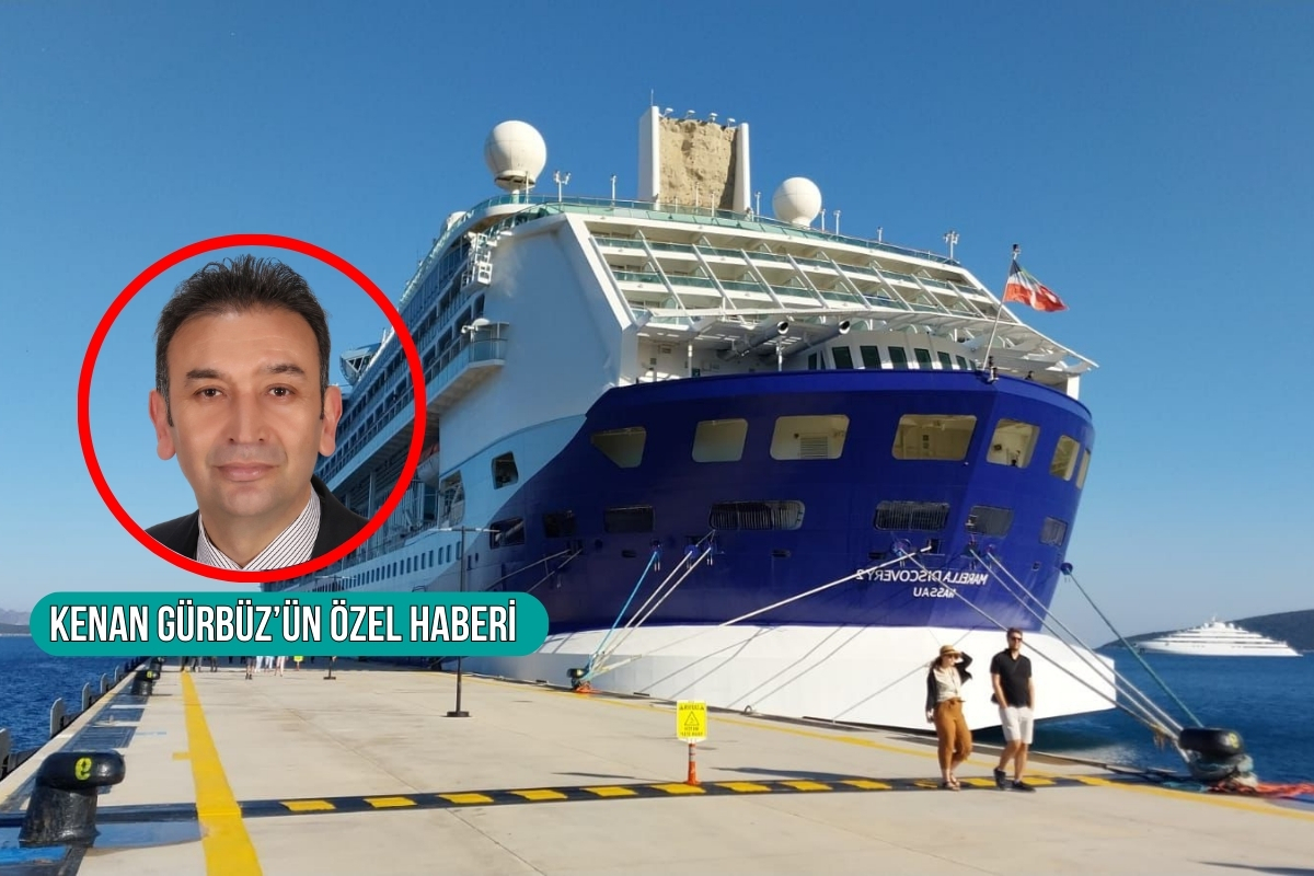 Bodrum'a 12 günde 4'üncü kruvaziyer geldi, esnafın yüzü güldü