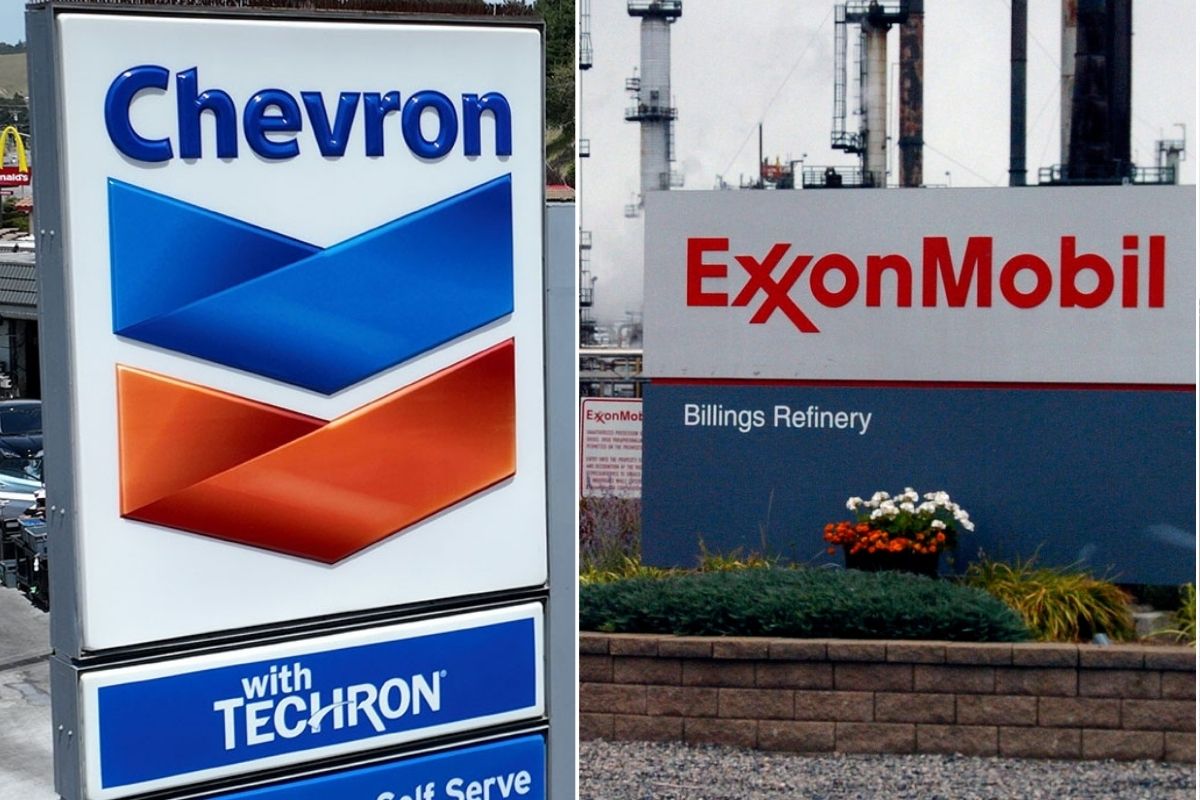 Zayıflayan petrol fiyatları ABD'li enerji şirketleri Exxon Mobil ile Chevron'un kârını düşürdü