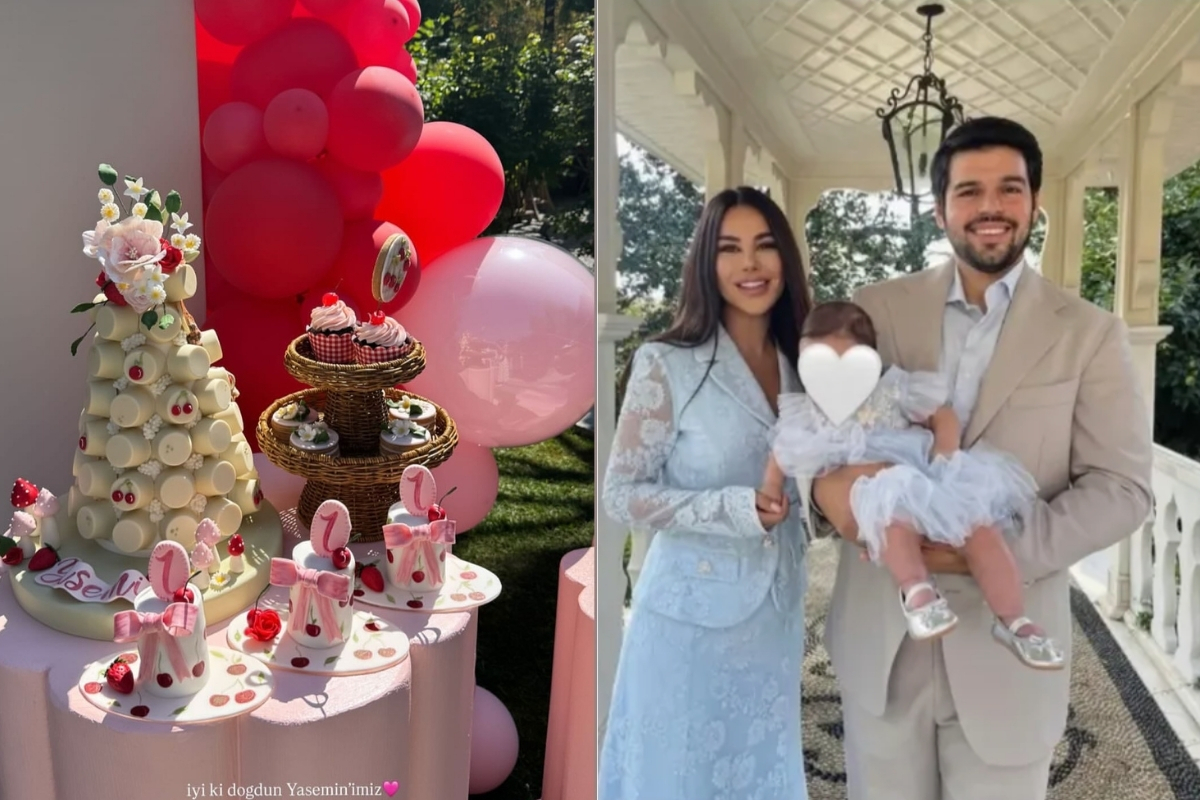 Pırıl Çetindoğan Kokuludağ’ın ve Gökhan Kokuludağ’ın kızı Yasemin 1 yaşına girdi