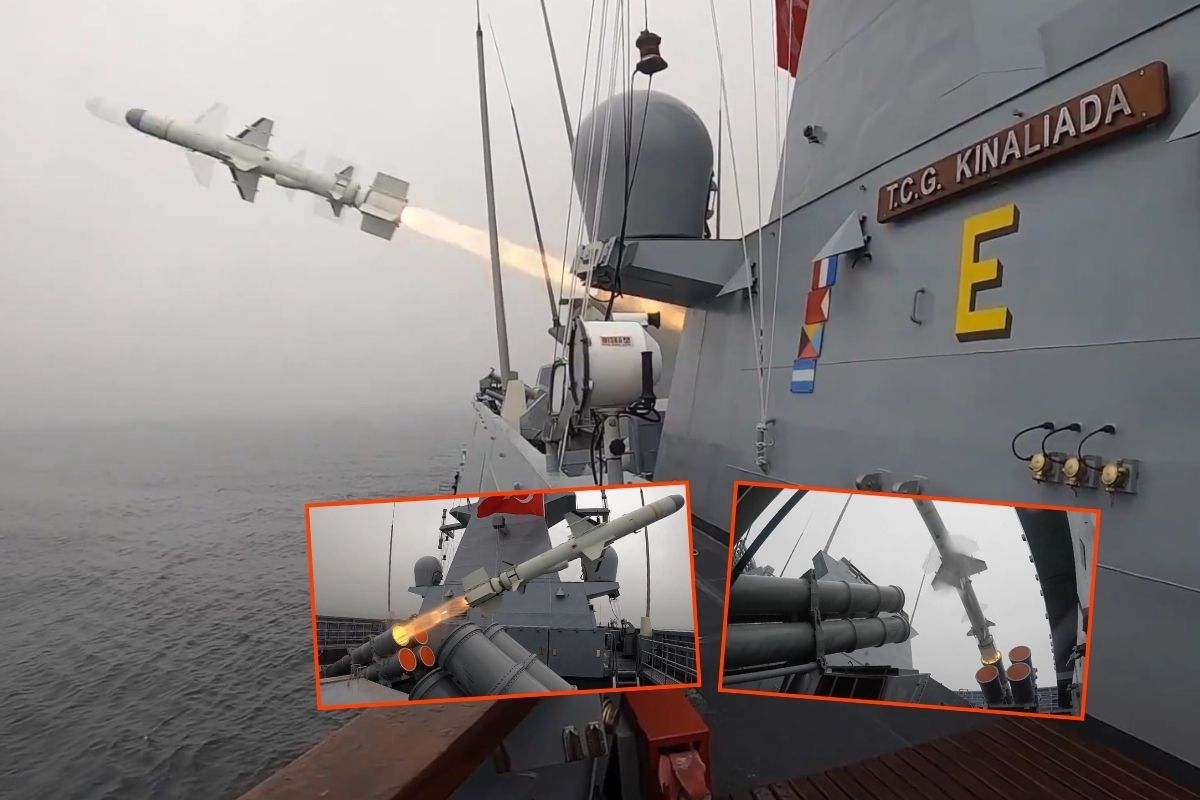 ATMACA güdümlü mermisi, TCG Kınalıada'dan ateşlendi
