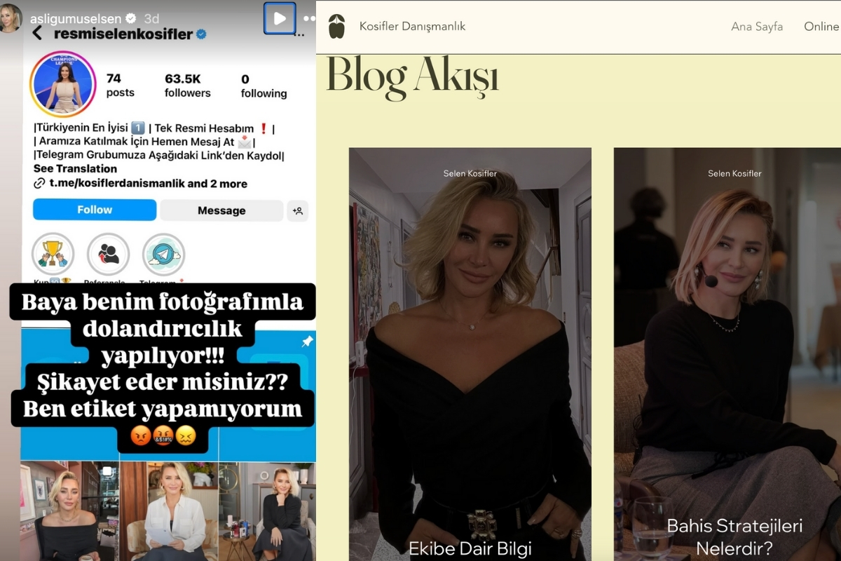 Aslı Gümüşel'den dolandırıcılık uyarısı