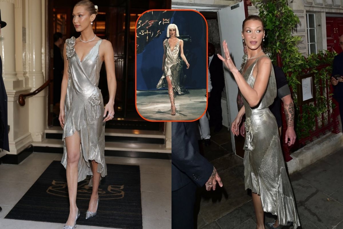 Bella Hadid, Londra'da vintage John Galliano FW 1997 tasarımıyla boy gösterdi