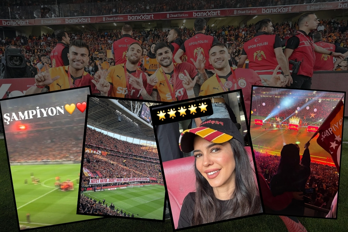 Galatasaraylı ünlüler zafer sarhoşu