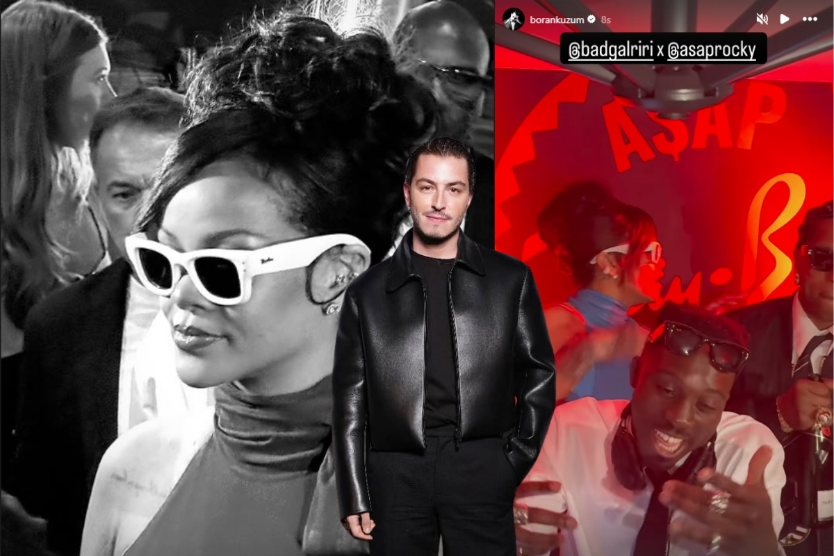 Oyuncu Boran Kuzum, Cannes'da Rihanna ve Asap Rocky ile karşılıklı partiledi