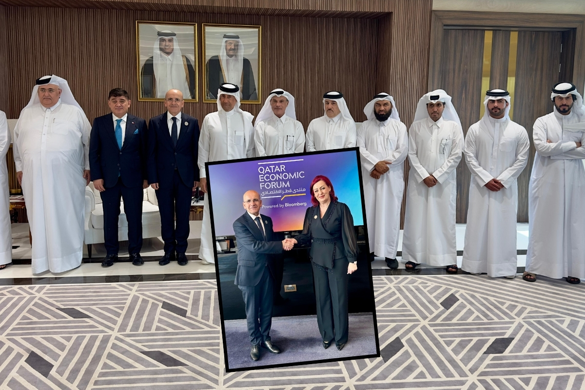 Hazine ve Maliye Bakanı Mehmet Şimşek'e Doha'da yoğun yatırımcı ilgisi