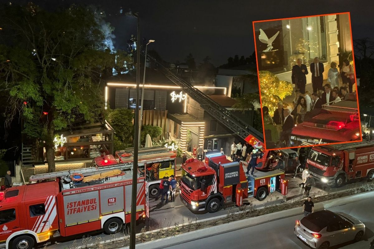 Develi Restoran'ın Etiler şubesinde yangın paniği
