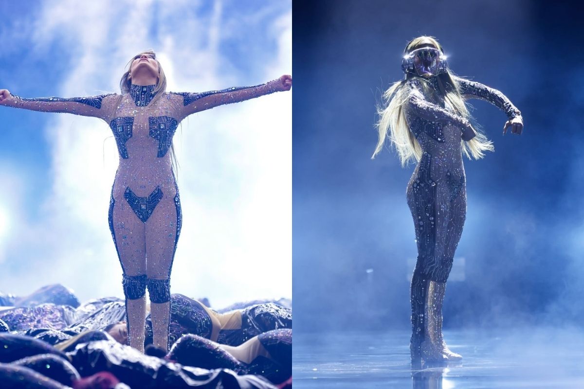 Jennifer Lopez, Amerikan Müzik Ödülleri'nde(AMAs) fütüristik kristal kaplı tulumuyla şov yaptı