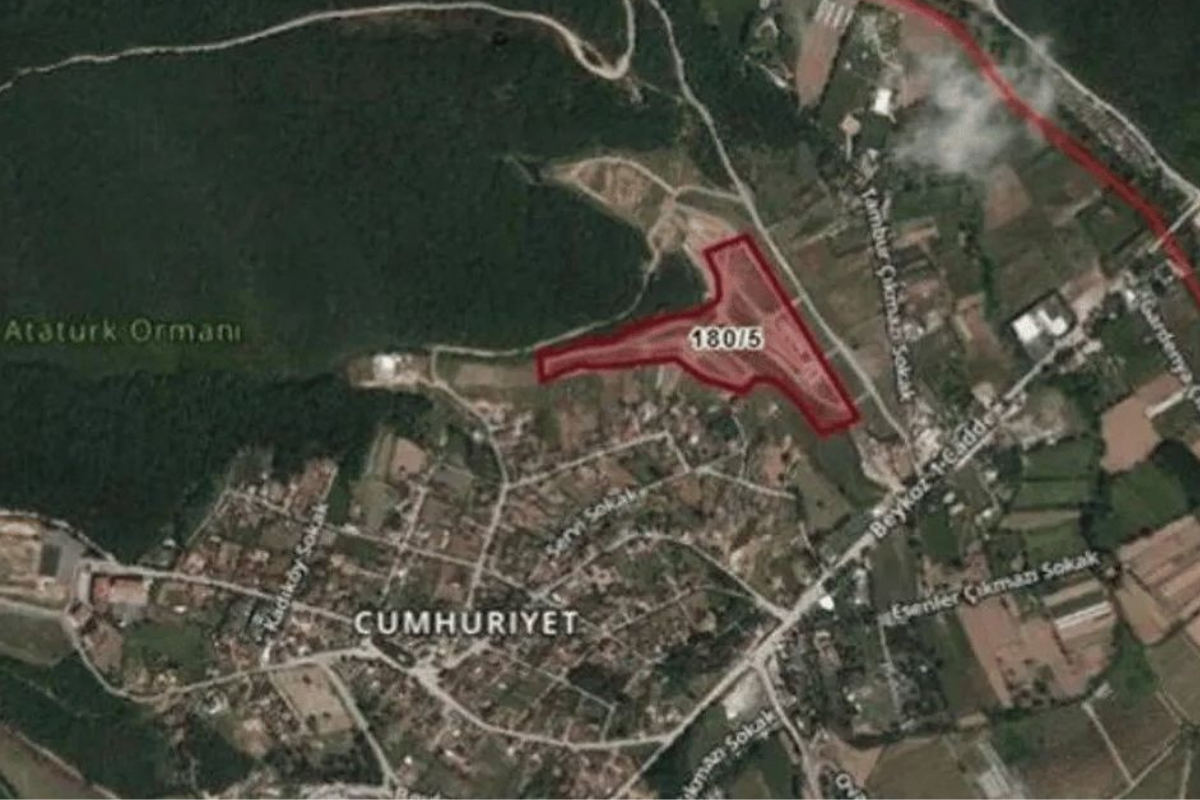 İstanbul'un Beykoz ilçesindeki içerisinde yollar ve yapılar da yer alan 51 bin metrekarelik alan ihaleyle satılacak