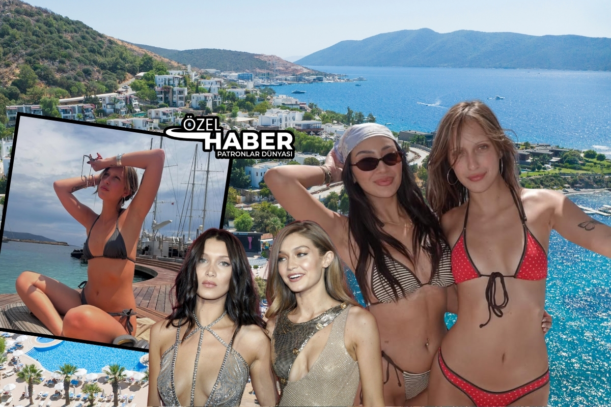 Hadidler’in kız kardeşi Aydan Nix Bodrum’u tercih etti