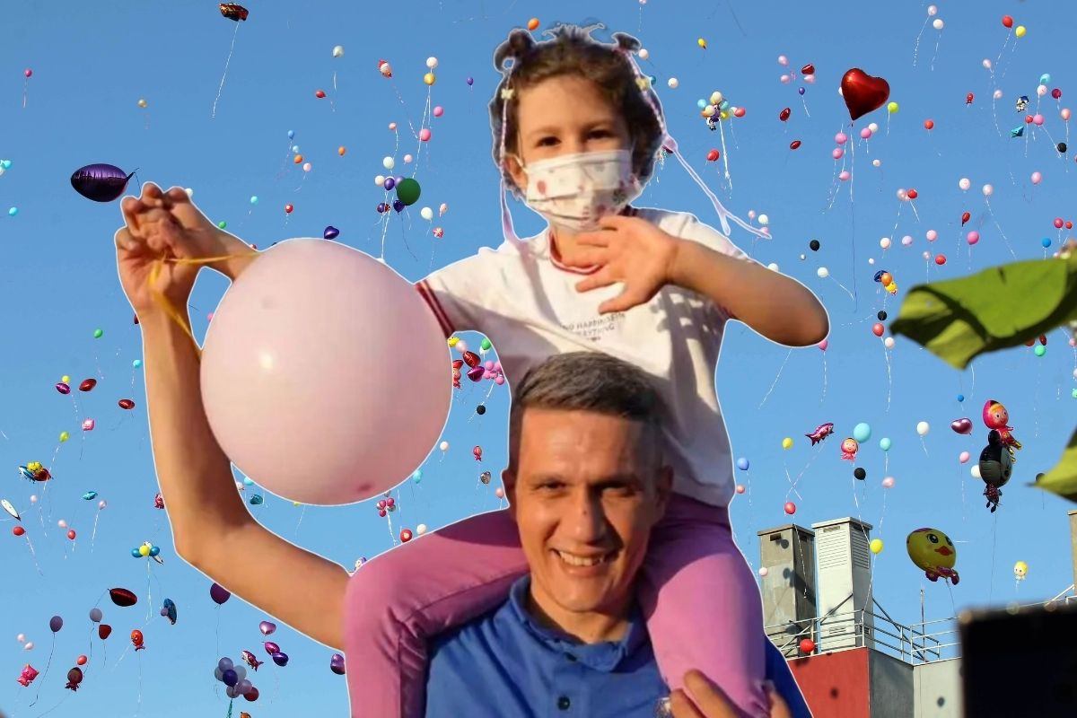 Destek için binlerce balonun gökyüzüne bırakıldığı 5 yaşındaki Elif Azra, hayatını kaybetti