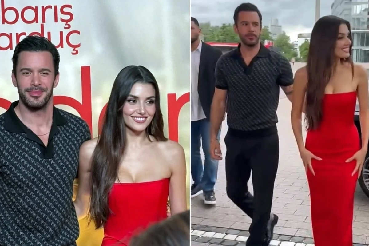 Barış Arduç ve Hande Erçel Almanya'da film galasında boy gösterdi