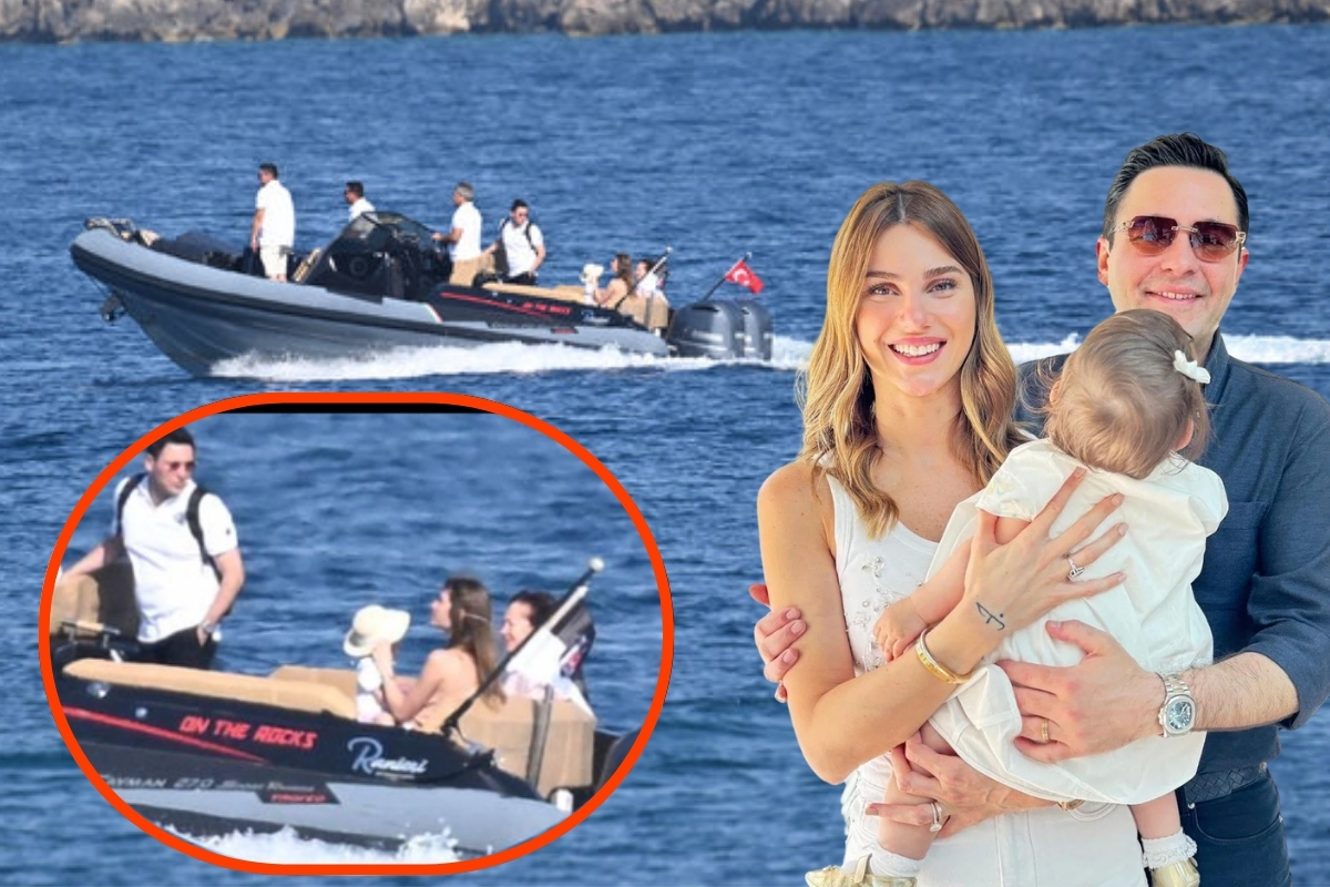 Nazlı - Hacı Sabancı çifti, kızları Arzu Alara'yla tekne tatilinde