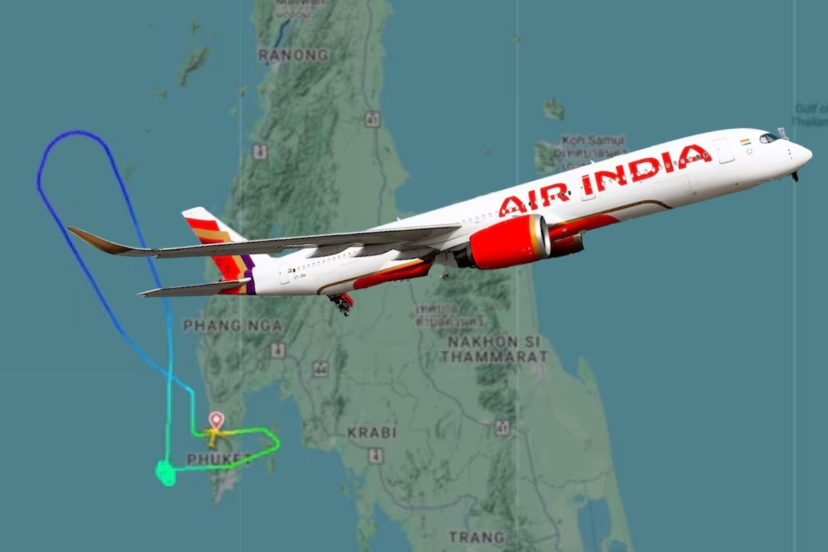 Tayland’dan Yeni Delhi’ye giden Air India uçağı bomba tehdidi nedeniyle Phuket’te acil iniş yaptı ve tahliye edildi