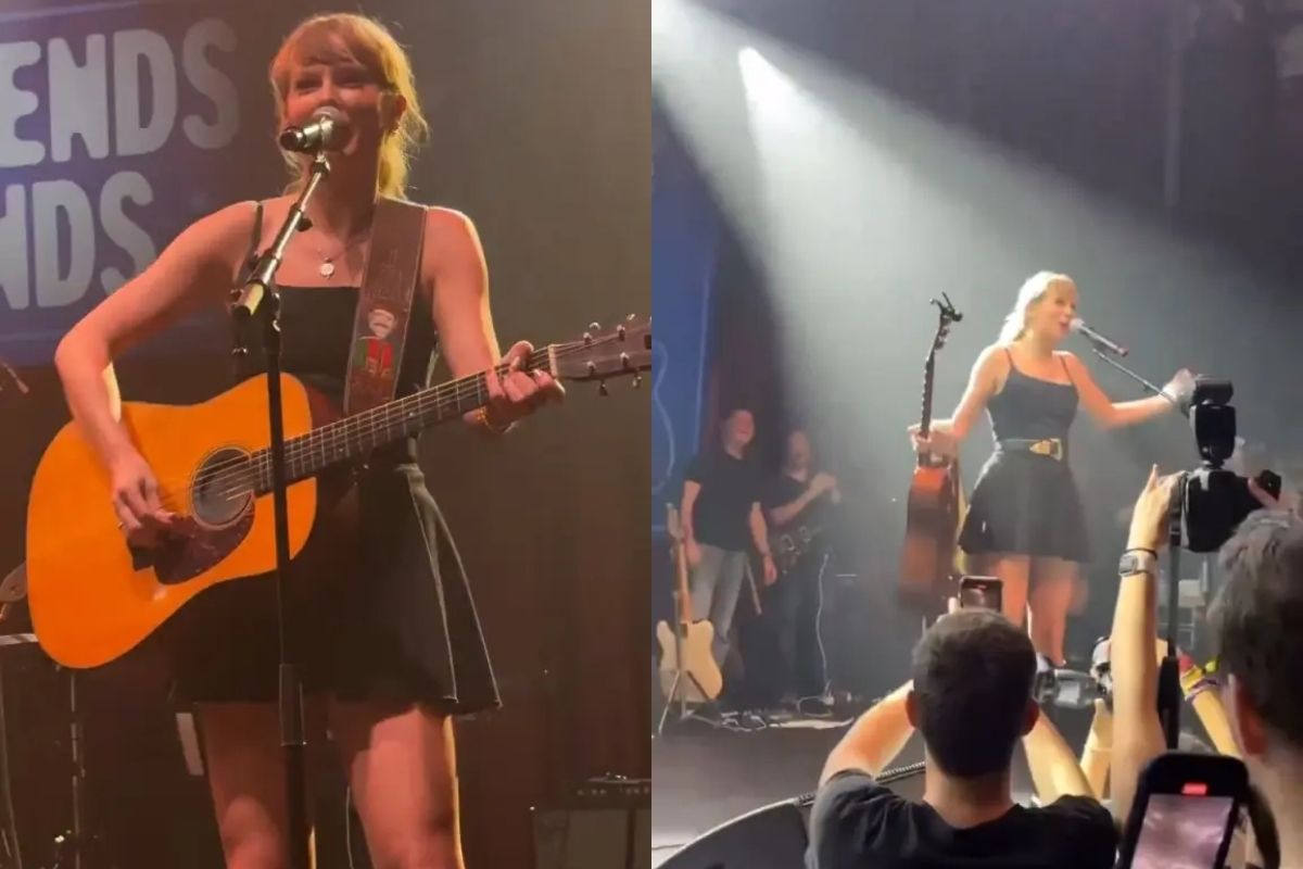 Taylor Swift, Travis Kelce'in Nashville etkinliğinde sürpriz bir performans sergiledi