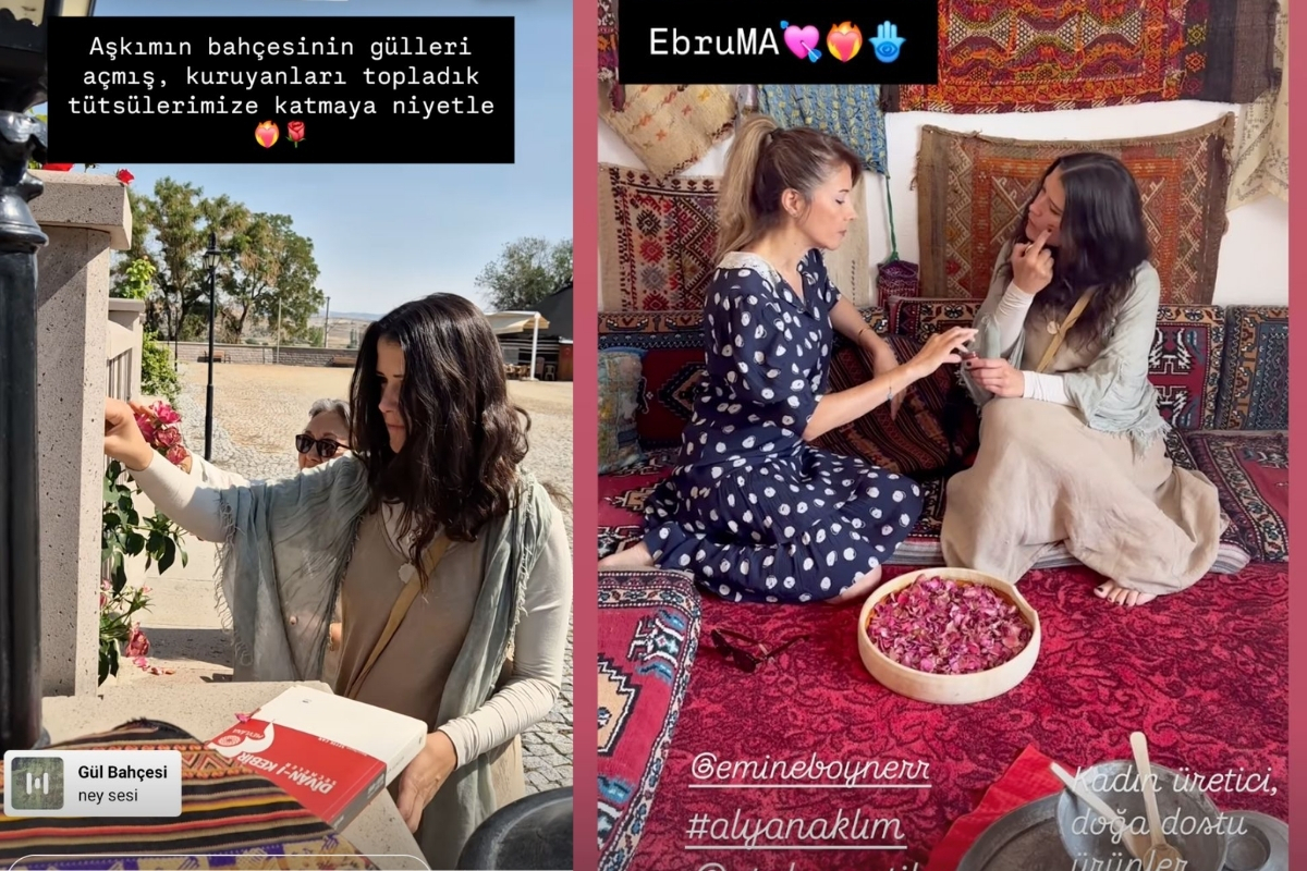 Elif Boyner'den doğal gül makyajı