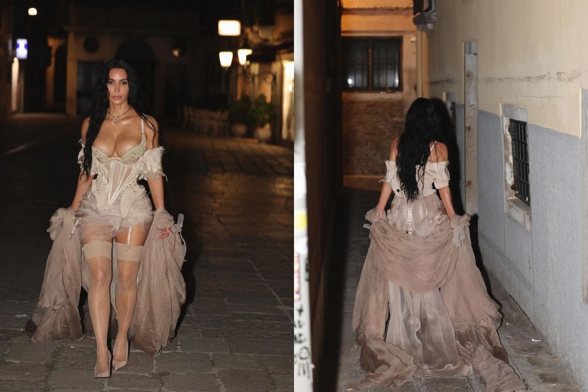 Kim Kardashian, Bezos'un pijama partisinde Dilara Fındıkoğlu'nun tasarımını giydi
