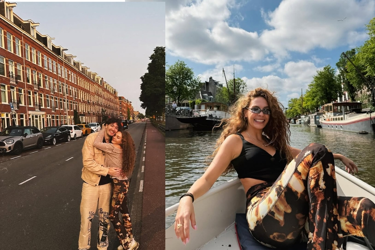 Ebru Şahin ve Cedi Osman Amsterdam tatilinde