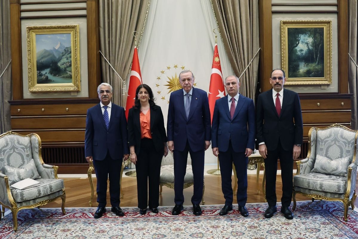 Cumhurbaşkanı Erdoğan Beştepe'de Dem Parti heyetini kabul etti